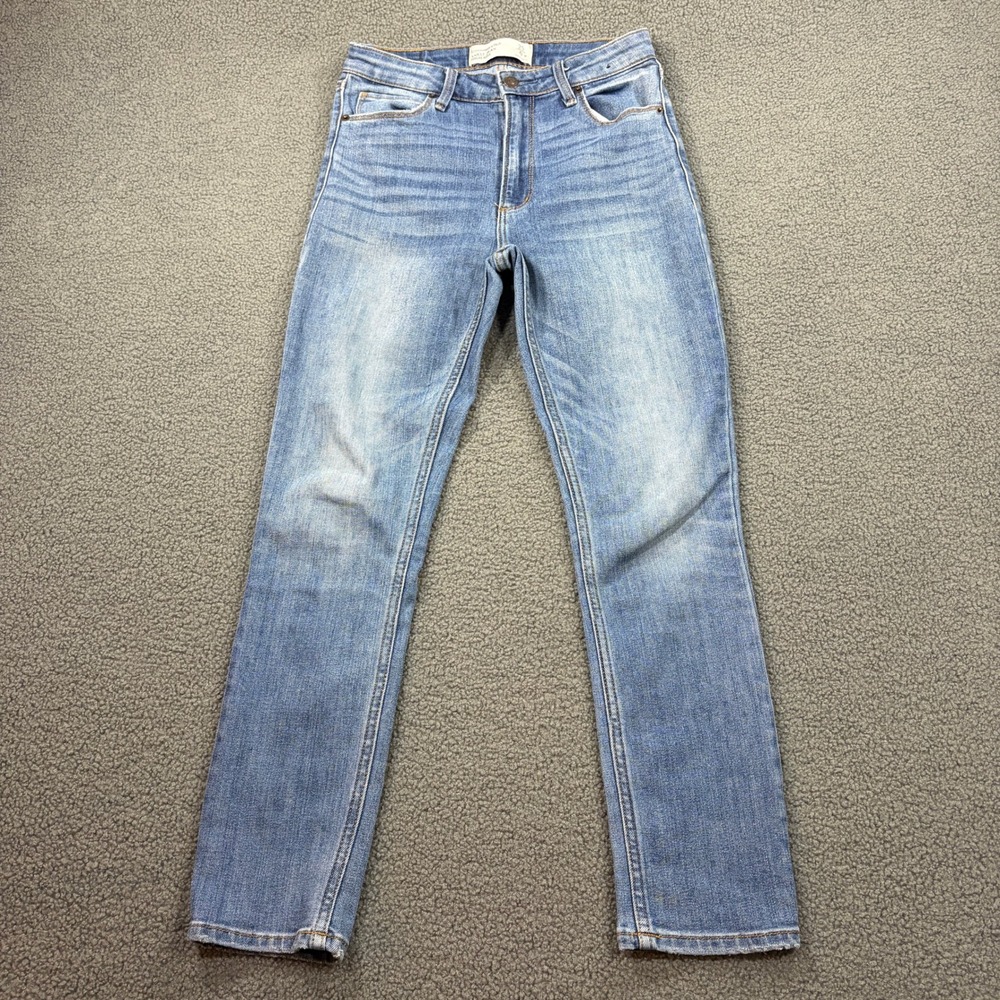 Abercrombie & Fitch Jeans Women 0R Blue Ankle Jean High Rise Light Wash Denim